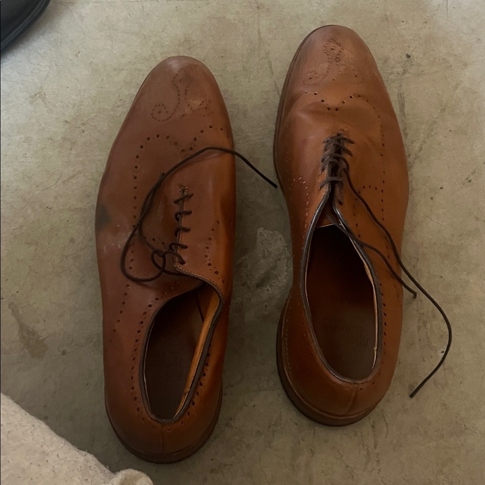 Classic Brown Leather Men's Dress Shoes